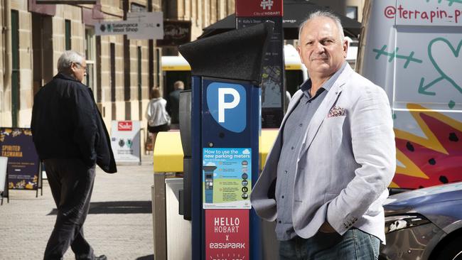 City of Hobart Councillor Marti Zucco says the parking meters in Salamanca and Hobart need to be re-evaluated. Picture: Chris Kidd