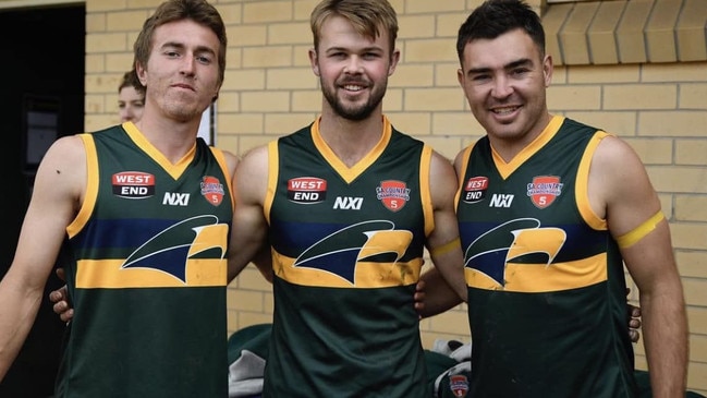 Ryley Maitland (middle) has been dominant in the YPFL. Picture: Yorke Peninsula Football League