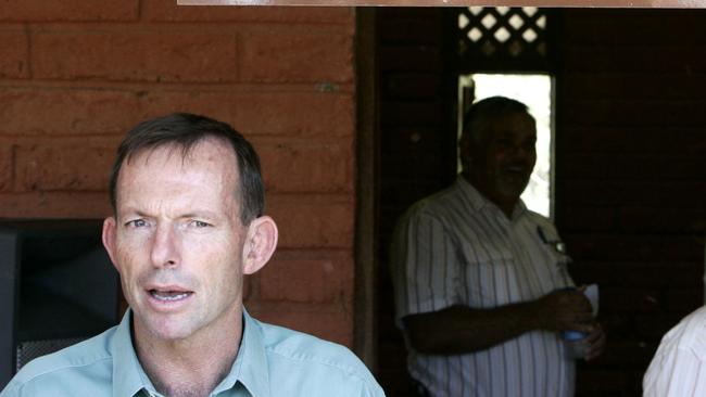 Tony Abbott in a Cape York Aboriginal community last year. Picture: Supplied