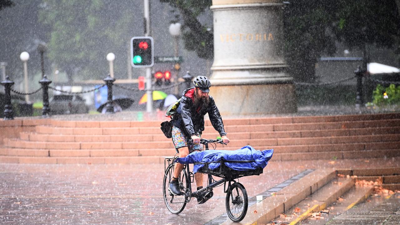 Wet weather landing in Sydney today will subside to “hit and miss showers” and then return for the weekend. Picture: NCA NewsWire / Jeremy Piper