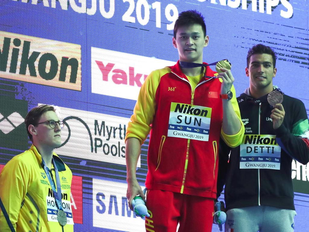 Mack Horton famously refused to stand on the podium with Sun Yang.