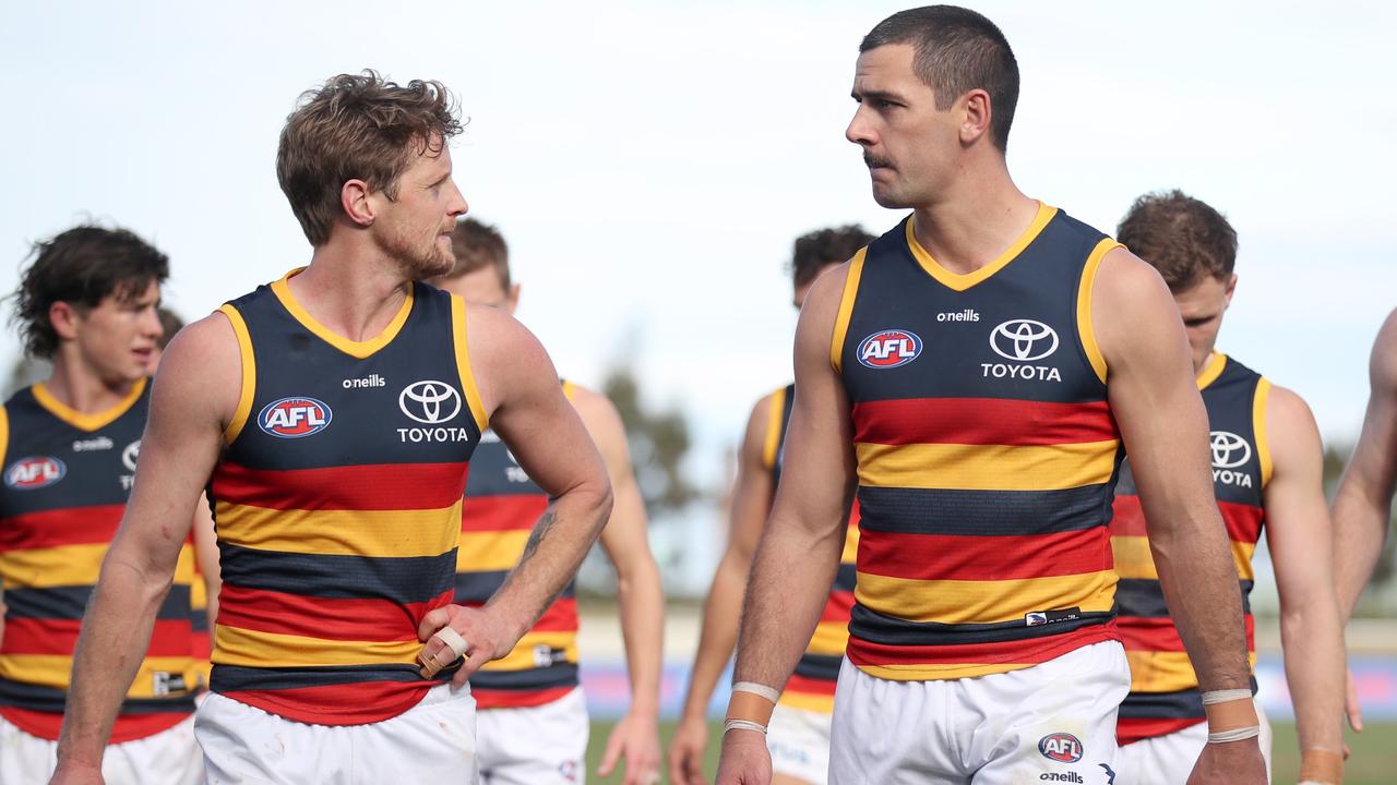 Sloane says the playing group haven’t spoken about Taylor Walker’s future at the club. Picture: Morgan Hancock/Getty Images