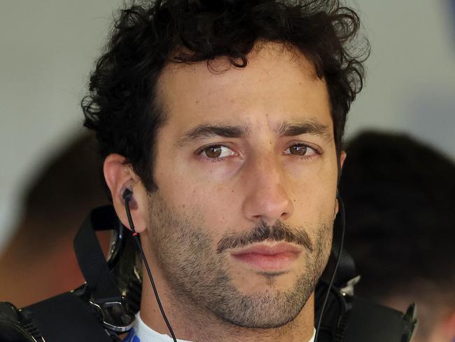 MELBOURNE, MARCH 22, 2024: 2024 Formula One Australian Grand Prix at Albert Park. Daniel Ricciardo is seen in the pits during free practice two. Picture: Mark Stewart