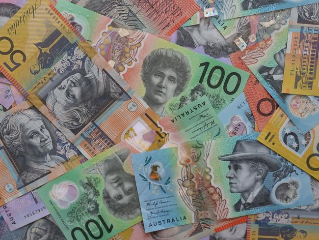 AUSTRALIA - NewsWire Photos - General view editorial generic stock photo of Australian cash money currency. Picture: NCA NewsWire / Nicholas Eagar