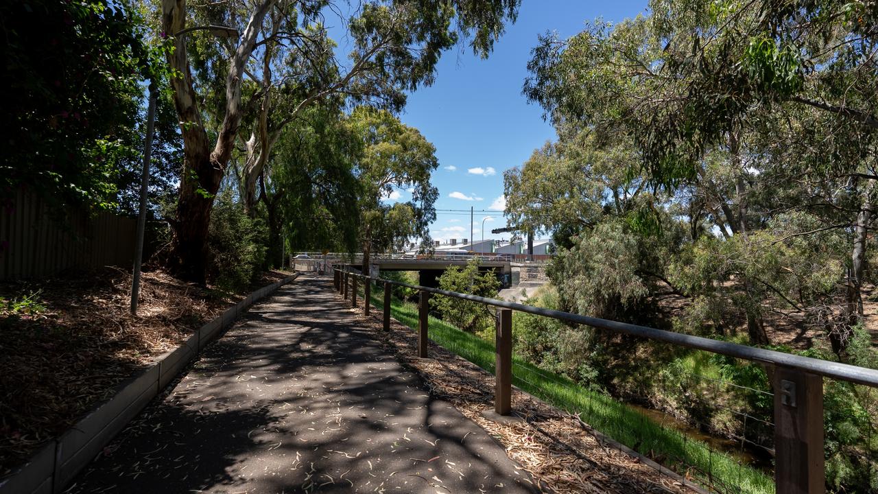 <b>BEFORE:</b> Karrawirra Parri Linear Park.