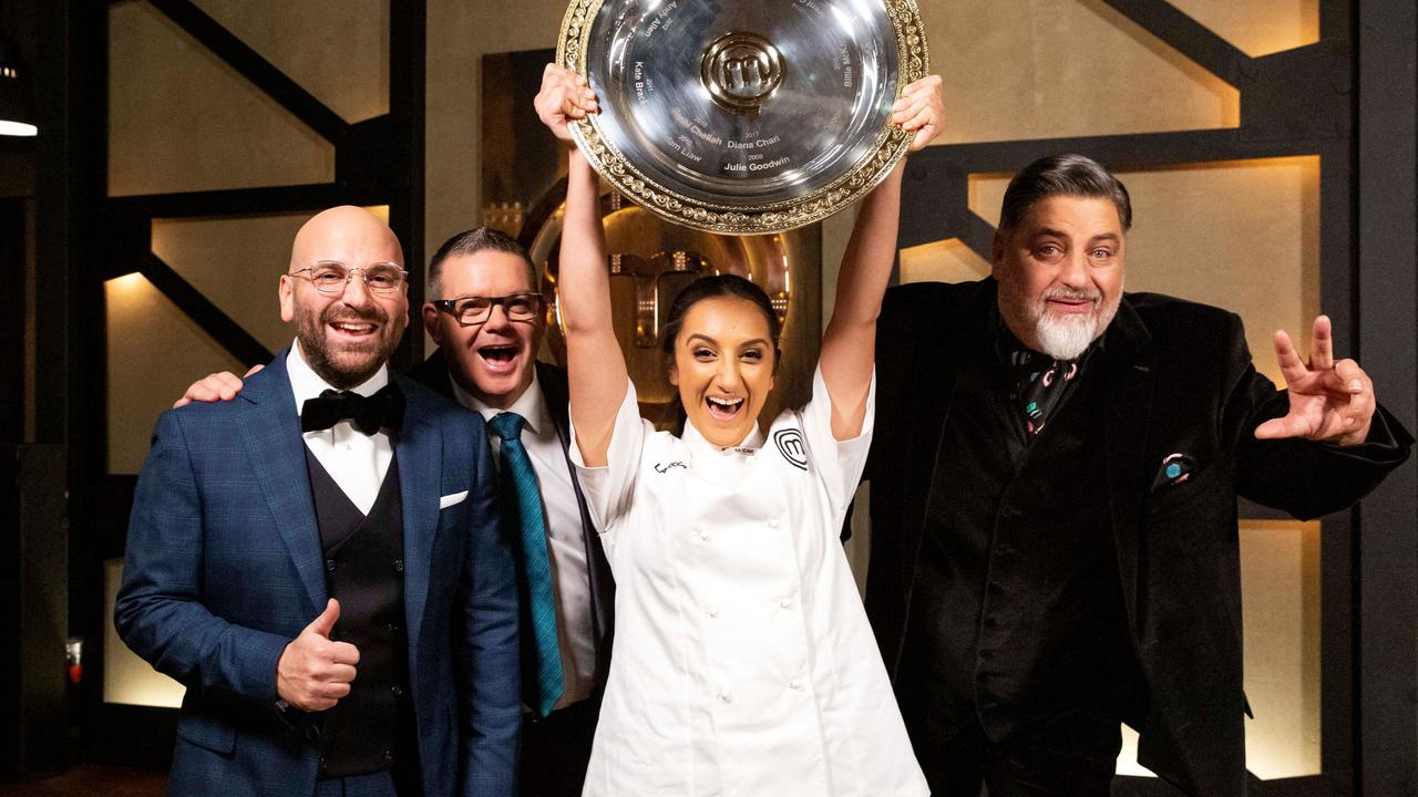 It was all smiles last night on the series 11 finale of MasterChef. Picture: Channel 10.