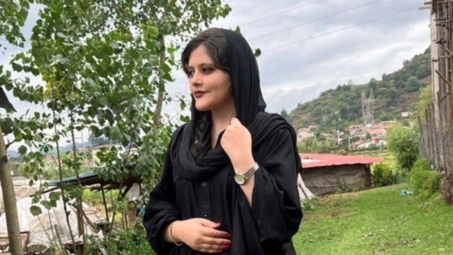 Mahsa Amini, 22, died days after being arrested by morality police for allegedly not complying with strict rules on head coverings. Picture: Twitter
