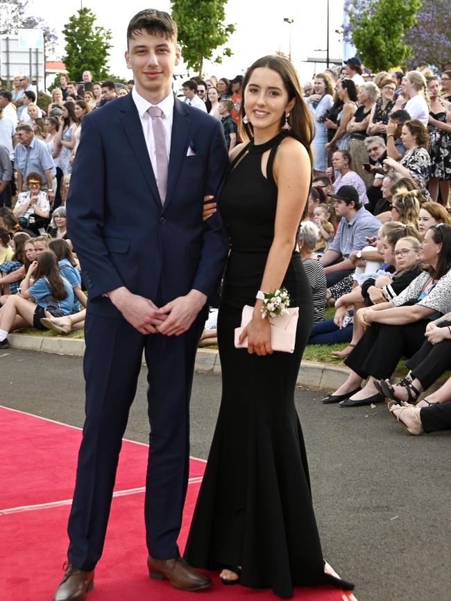 Highfields State Secondary college formal at Highfields Cultural Centre. Lachlan Howath and Dani Wyatt.