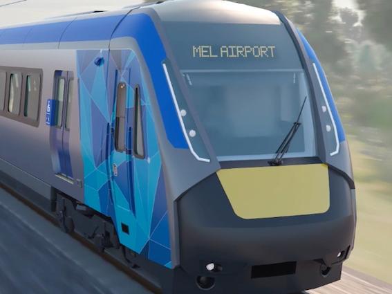 Artists impression of Melbourne Airport rail link