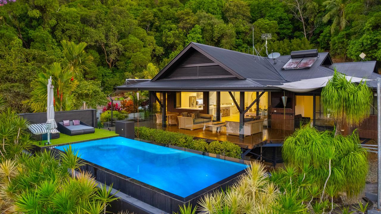 Kyle and Tegan Sandilands have listed their holiday house at Port Douglas. Picture: Supplied