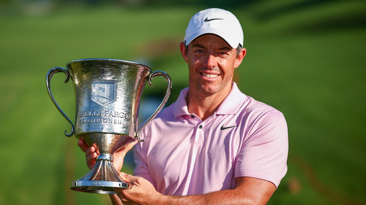 McIlroy won this year’s Wells Fargo Championship at Quail Hollow Club in the days after the papers were served. (Photo by Jared C. Tilton / GETTY IMAGES NORTH AMERICA / Getty Images via AFP)