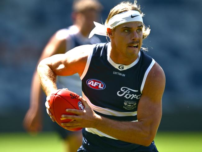 Bailey Smith can no longer wear his Nike headband during games. Picture: Getty Images