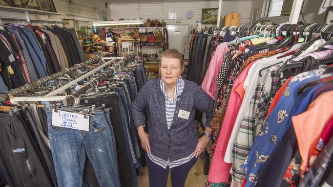 Judy Ellis is worried the Broadmeadows Rotary Club could lose revenue if the shop closes down. Picture: Rob Leeson.