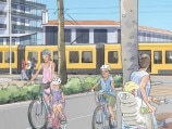 Light rail and how it will look passing through Palm Beach.