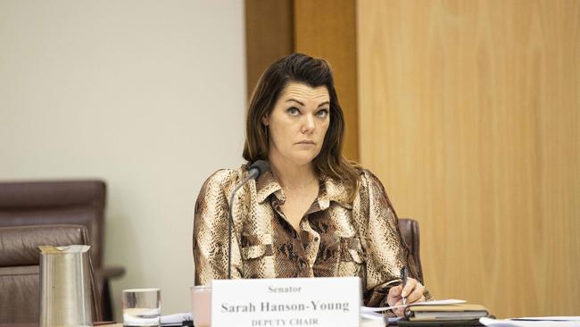 Greens Senator Sarah Hanson-Young says she will write to the committee informing it of the donations. Picture: NCA NewsWire / Gary Ramage