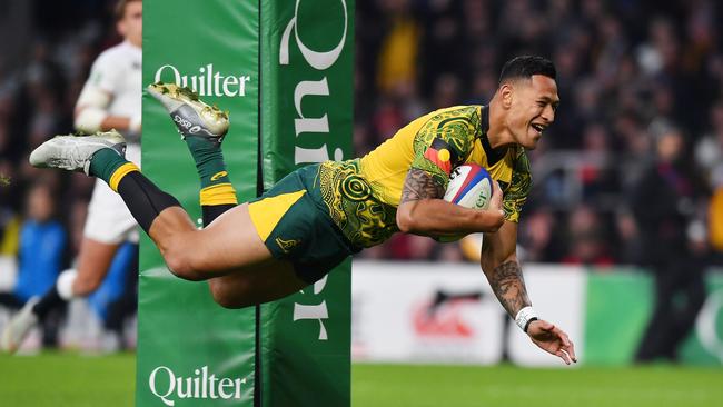 Rugby Australia found itself overwhelmed by the Isrel Folau saga but Paul McLean has no regrets at the board’s decisions. Picture: AFP