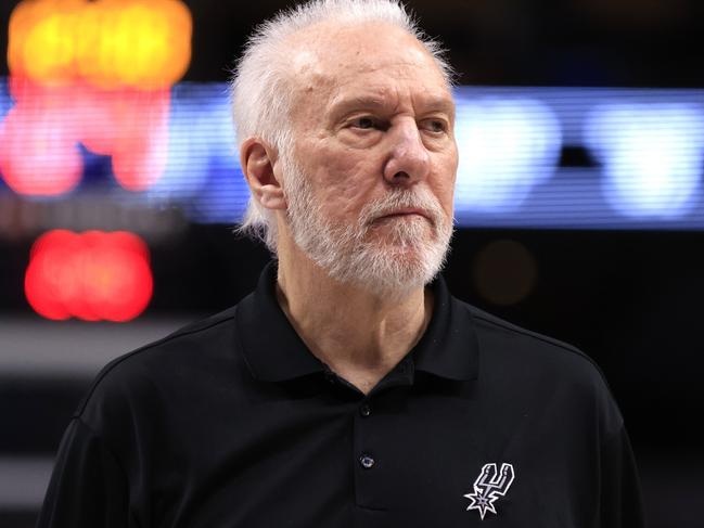 Gregg Popovich is stepping down as head coach of the San Antonio Spurs. Picture: Ron Jenkins/Getty Images
