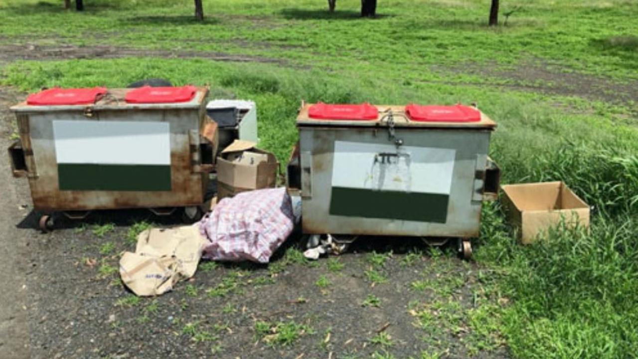 Overflowing skips at Bowenville, west of Toowoomba.