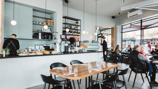 A Girl Called Jayne’s art-deco dining room. Picture: Justin Kane/Kontent