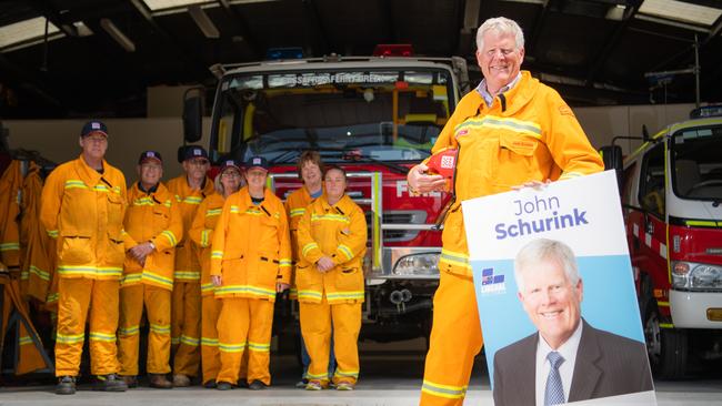 Liberal candidate John Schurink is running against James Merlino, who sacked him from the CFA board. Picture: Jason Edwards