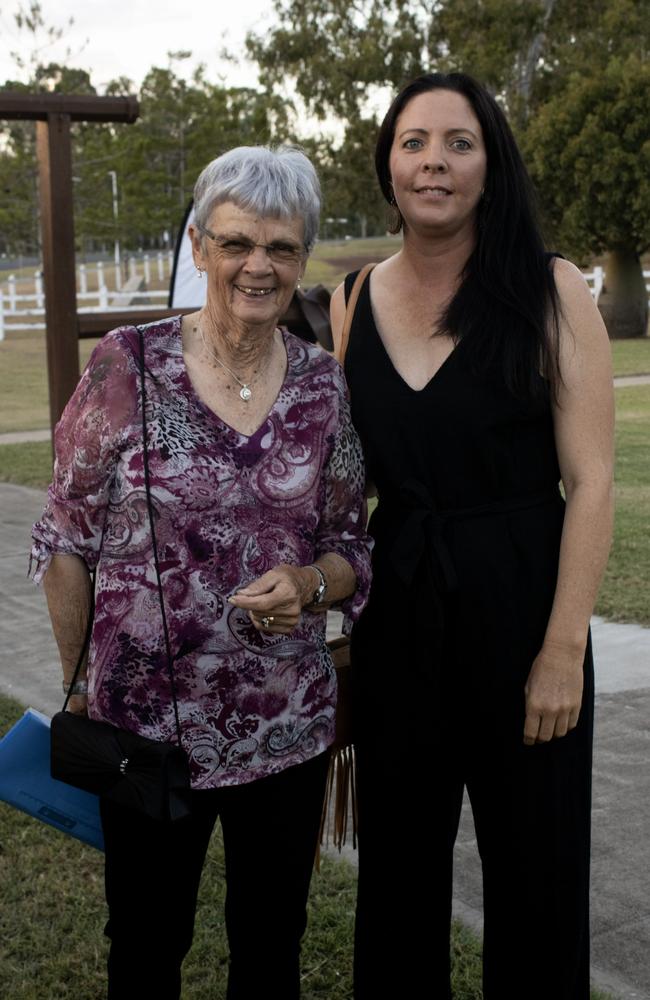 Roslyn Payne and Kathleen Roth at the Dusk Til Dust long table dinner.