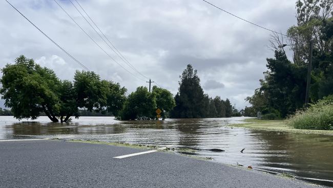 A picture of a flooded Windsor Rd. Picture: Odessa Blain