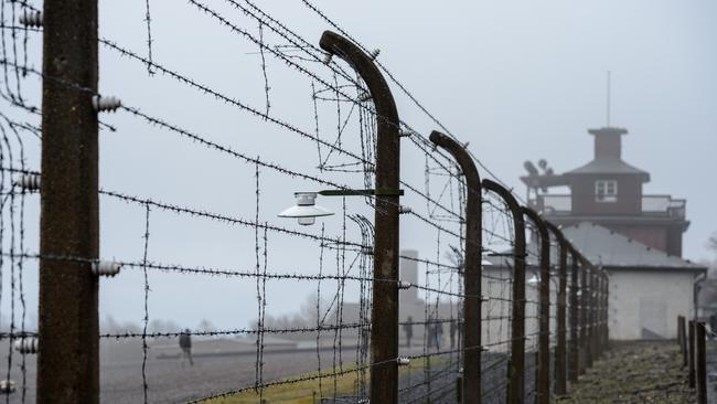 Fencing surrounds Buchenwald concentration camp, pictured in 2018, near Weimar, Germany. Picture: Getty Images.