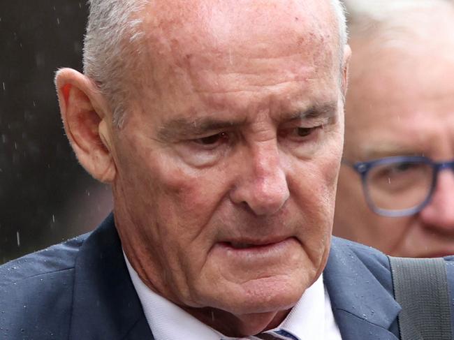 SYDNEY, AUSTRALIA - NewsWire Photos MAY 9, 2022:  Chris Dawson pictured as he leaves the Supreme Court, Sydney CBD. Ex-Newtown Jets player and school teacher Chris Dawson was charged with murdering his wife Lynette in 1982.Picture: NCA NewsWire / Damian Shaw