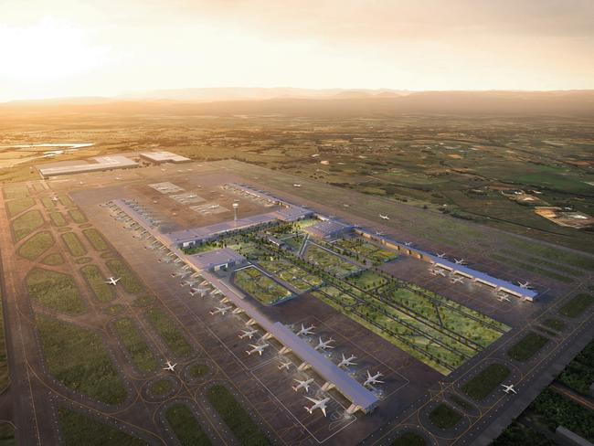 What the new Western Sydney Airport is expected to look like.