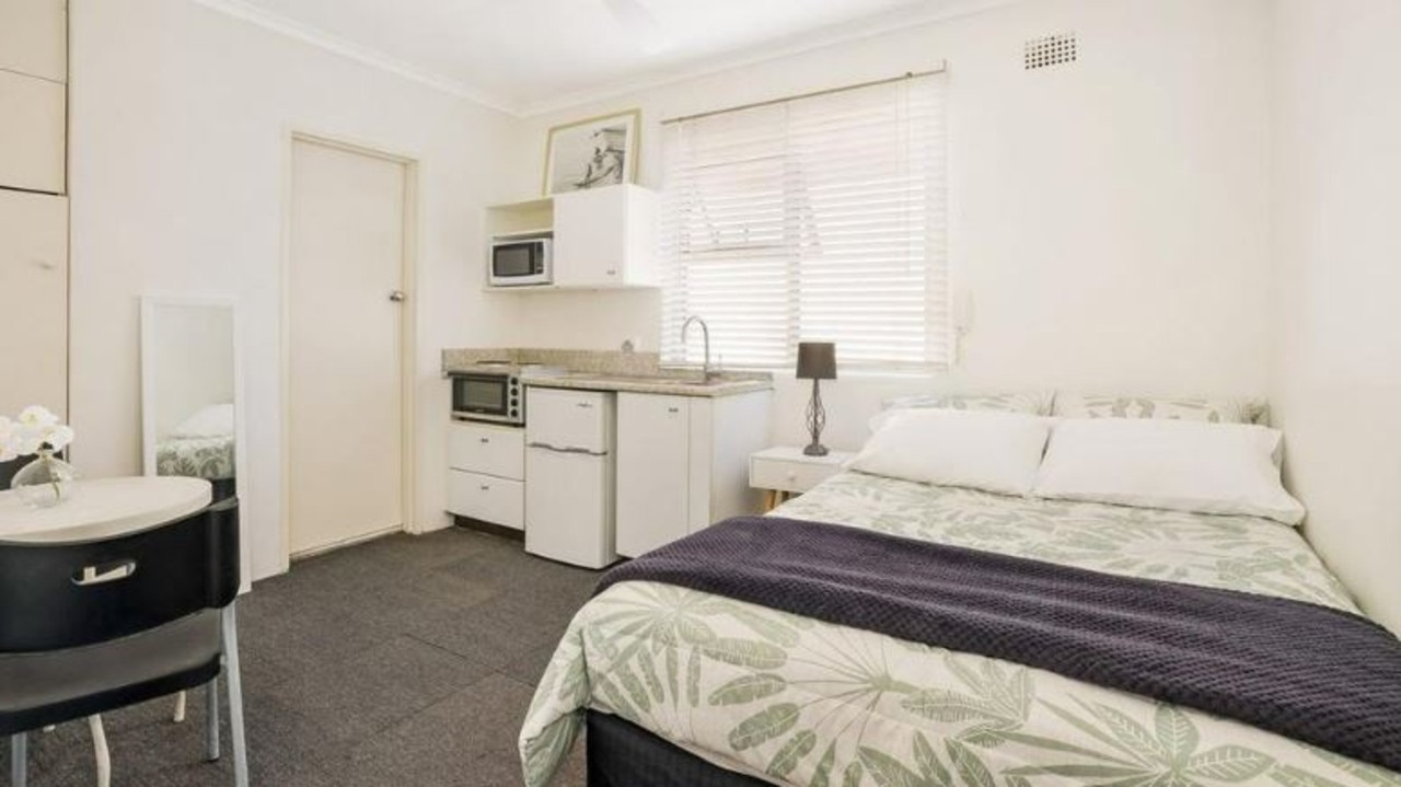 The tiny studio apartment at 21/68 Gould Street, Bondi sold for $511,000. Picture: Ray White