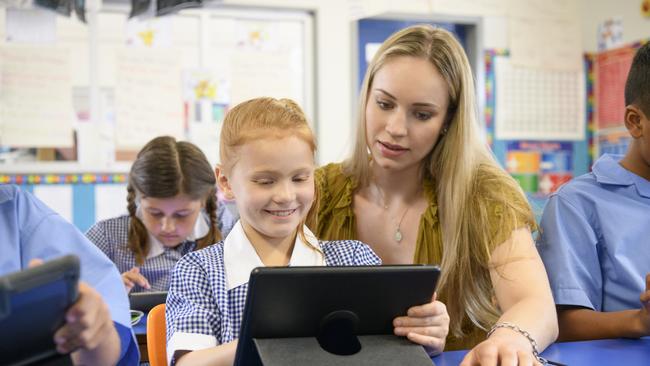 Generic school students, school kids, classroom, teacher Picture: Getty Images