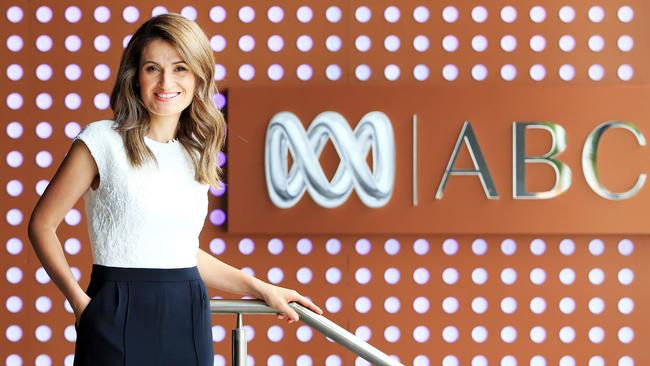 ABC presenter Patricia Karvelas at ABC studios in Southbank. Picture: Aaron Francis/The Australian