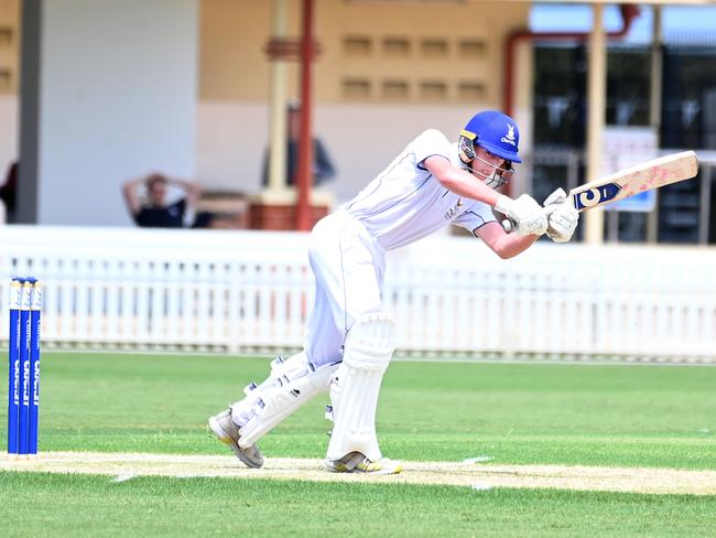 Churchie batsman Daniel DesmetGPS First XI cricket between Churchie and Brisbane Grammar School. Saturday January 27, 2024. Picture, John Gass