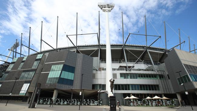 An empty MCG on Saturday — the original AFL Grand Final day. Picture: Robert Cianflone/Getty Images