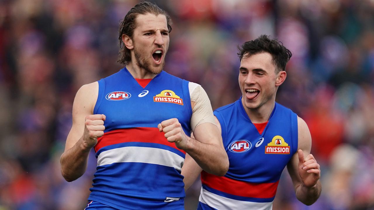 The Western Bulldogs are back in the finals for the first time since 2016. (AAP Image/Scott Barbour)