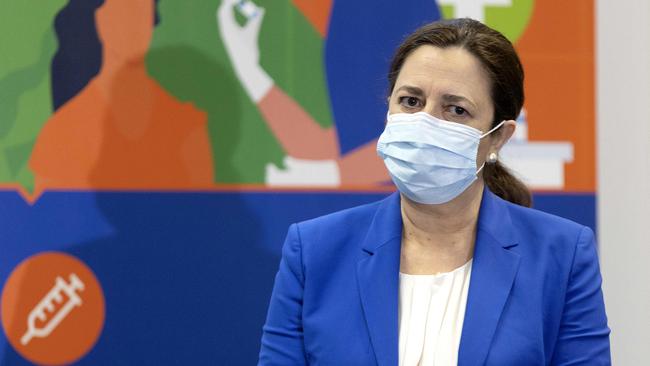 Ms Palaszczuk said vaccination rates in Ipswich, Logan and Beaudesert were of particular concern. NCA NewsWire / Sarah Marshall
