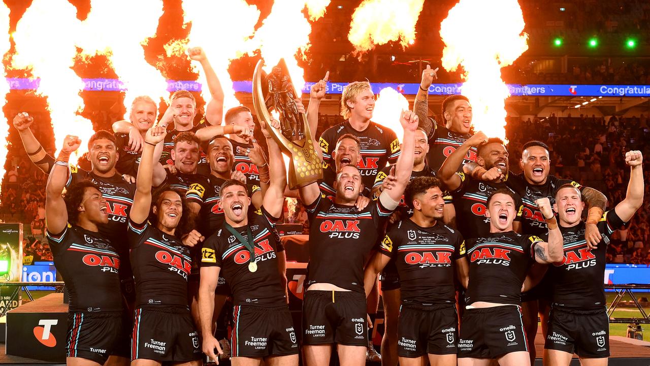 Club legends celebrate as Penrith Panthers break 18-year Premiership drought