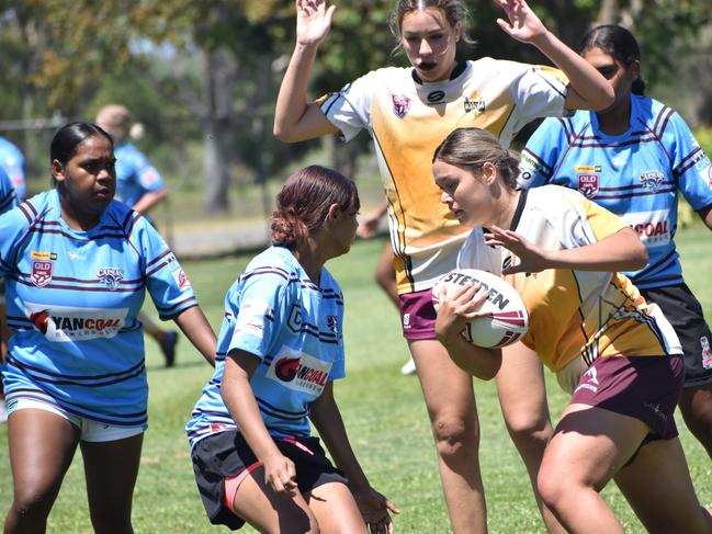 CQ Capras under-19 women’s trials at Rugby Park, Rockhampton, on November 26, 2022.