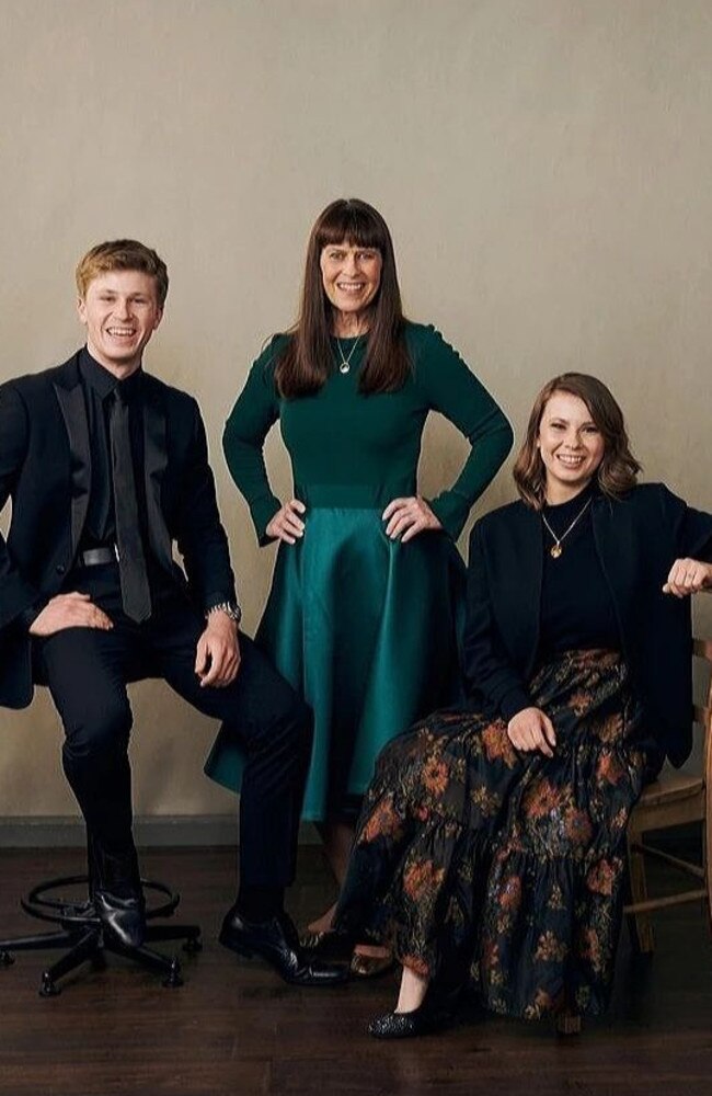 Terri Irwin has shared a stunning family photo with her children after Bindi was recognised for her conservation work. Picture: Instagram