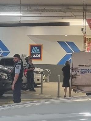 Specialist police forces arrived around midday to investigate a suspicious package handed in to mall security. Picture: Daniel Cope