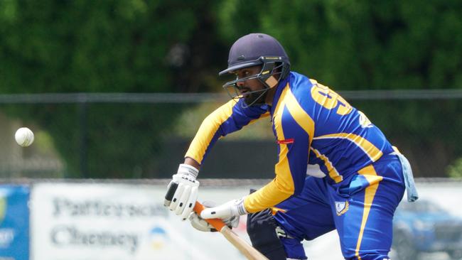 Sahan Perera is doing it with bat and ball. Picture: Valeriu Campan