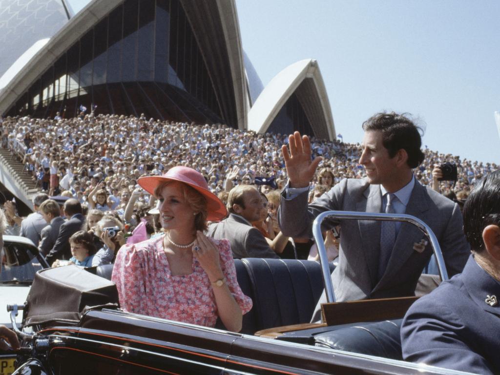 Prince Charles and Princess Diana in Australia in 1983. Picture: Getty