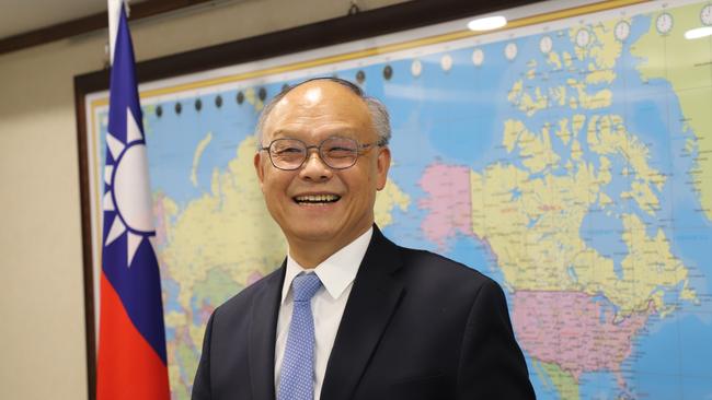 In an interview in his Taipei office, Taiwan’s Trade Minister John Deng described Australia as ‘one of the leaders in the international trade community’ . Picture: Rosaline Walters