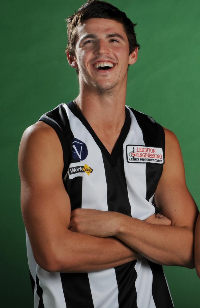 Collingwood captain Scott Pendlebury in his Sale colours.