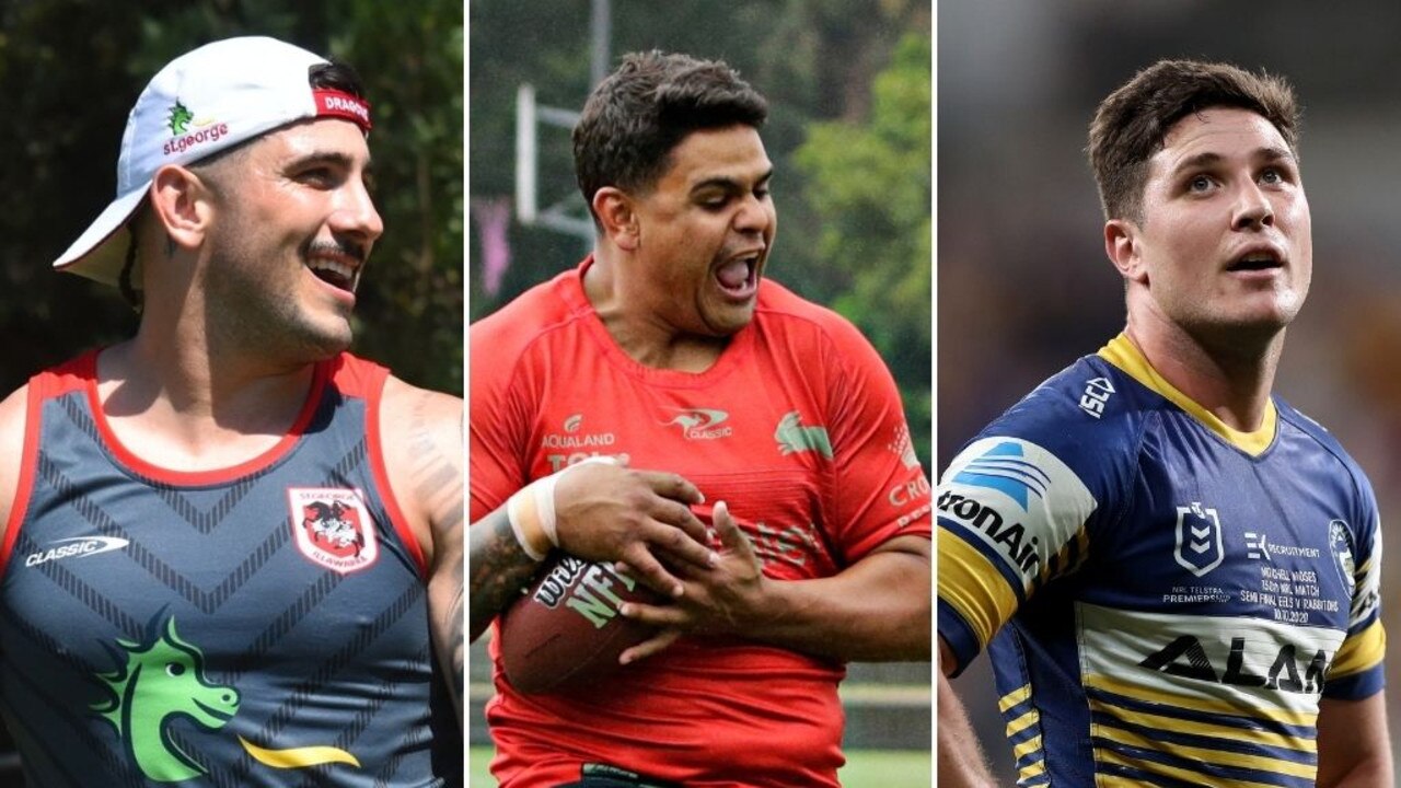 (L-R) Jack Bird, Latrell Mitchell and Mitchell Moses all appear in our KFC SuperCoach NRL mid-range bible.