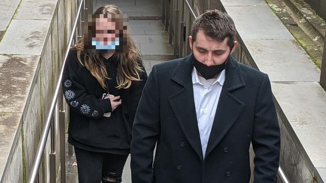 Kangaroo Flat man Jesse Long appeared in Bendigo Magistrates' Court to plead guilty to ramming a police vehicle in Bendigo on November 22, 2020. Picture: Zizi Averill