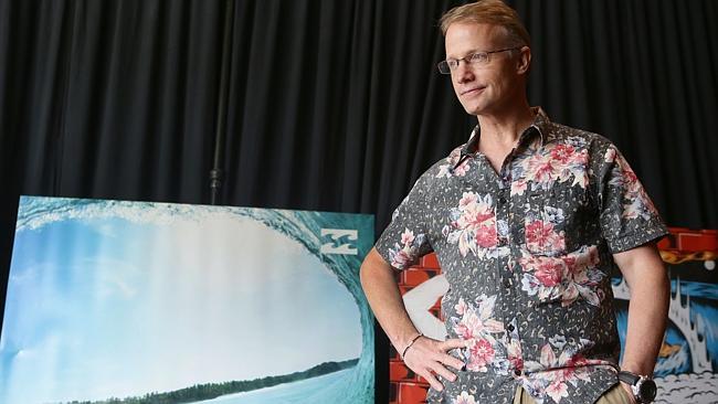 Billabong CEO Neil Fiske talks after the Billabong AGM at the Sofitel, Broadbeach. Pic Jono Searle.