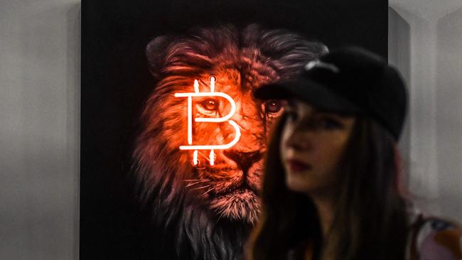 Celsius’s holdings are tied up in crypto – the company reportedly borrowed $US500m from the dollar-pegged stablecoin Tether, a loan that is collateralised in bitcoin. Picture: AFP