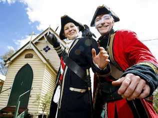 Captain Narina Sumus (Jennifer Jones) and Captain Anthony De Albern (Tony Jones), from Caribbean Trading Company 1680-1740, will take part in historical re-enactments. . Picture: Claudia Baxter