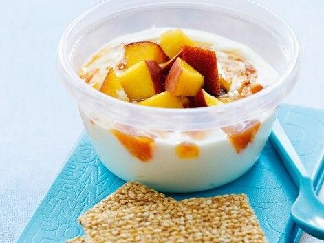 Yoghurt & peach dip.